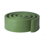 Giò Colonna Romanon suunnittelema hauska ja näyttävä spiraalin muotoinen SUMMERTIME Vihreä Penkki Malva Green värillä.