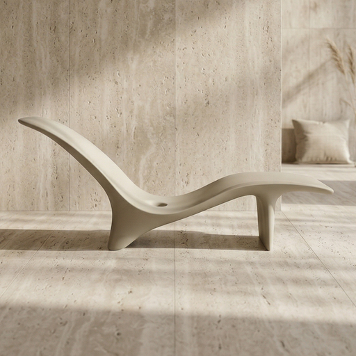 Karim Rashidin suunnittelema kaunis SWAY Aurinkotuoli. Beautiful SWAY Sun chaise designed by Karim Rashid.