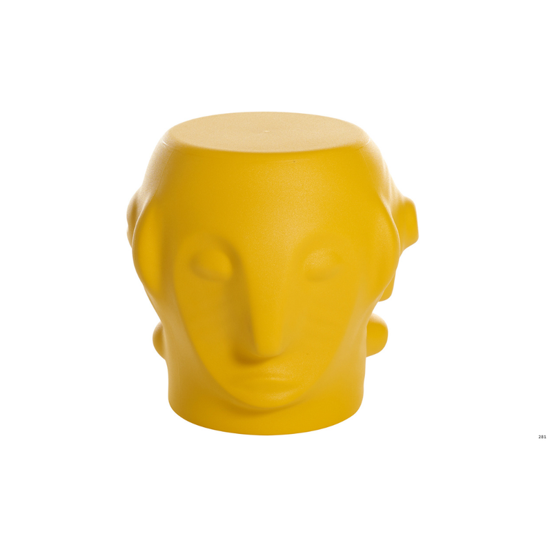 Marcantonion suunnittelema Afrikka-sarjan käytännöllinen ja tyylikäs THREEBÙ Keltainen Jakkara - Pöytä Saffron Yellow värillä.