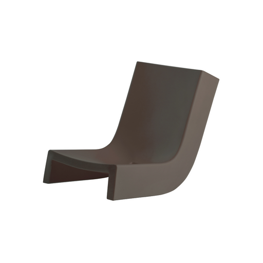 Prospero Rasulon suunnittelema sulavalinjainen TWIST design aurinkotuoli / terassituoli Chocolate Brown värillä.