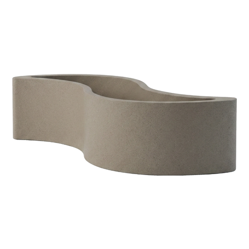 Giò Colonna Romanon suunnittelema käytännöllinen ja tyylikäs WAVE design Kasviruukku - Penkki Beige Almond Beige värillä.