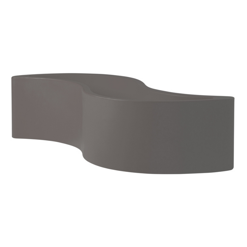Giò Colonna Romanon suunnittelema käytännöllinen ja tyylikäs WAVE design Kasviruukku - Penkki Argil Grey värillä.