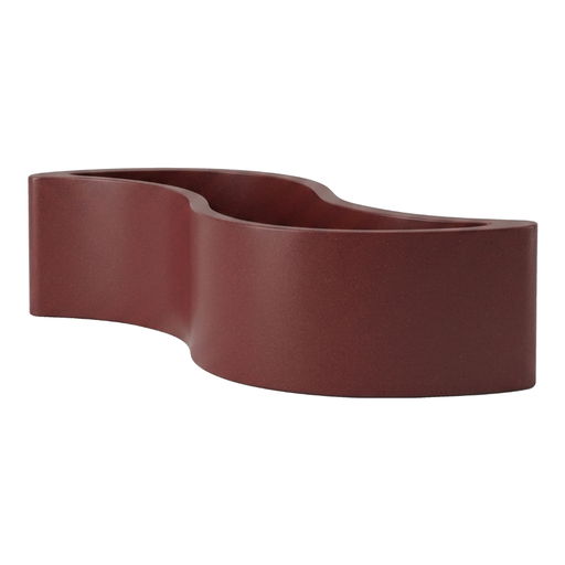 Giò Colonna Romanon suunnittelema käytännöllinen ja tyylikäs WAVE design Kasviruukku - Penkki Punainen Hibiscus Red värillä.