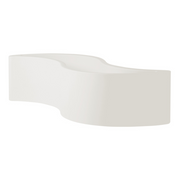 Giò Colonna Romanon suunnittelema käytännöllinen ja tyylikäs WAVE design Kasviruukku - Penkki Milky White värillä.
