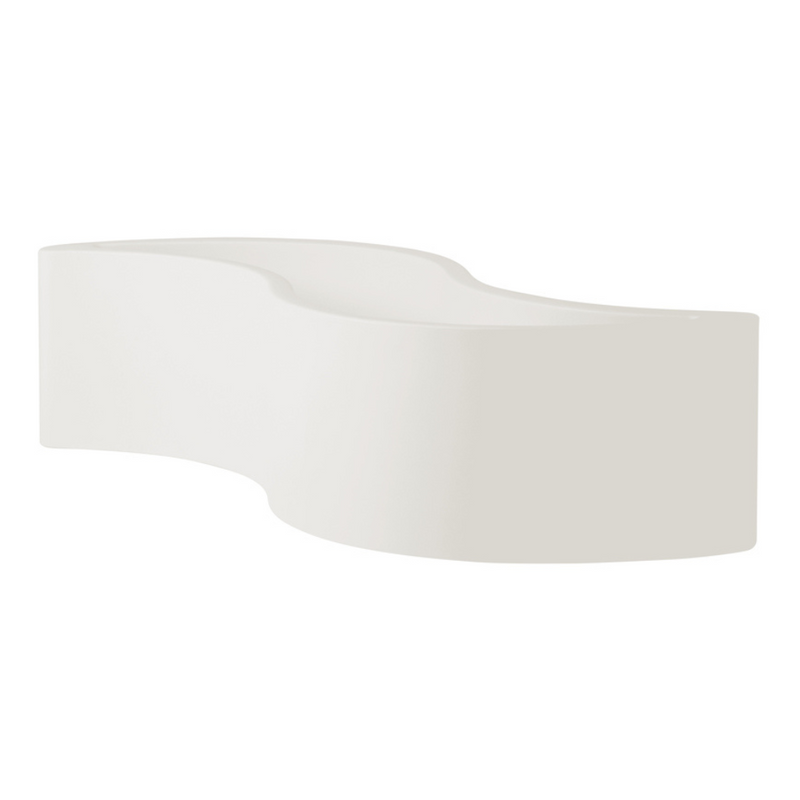 Giò Colonna Romanon suunnittelema käytännöllinen ja tyylikäs WAVE design Kasviruukku - Penkki Milky White värillä.