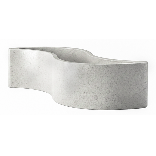 Giò Colonna Romanon suunnittelema käytännöllinen ja tyylikäs WAVE design Kasviruukku - Penkki Valkoinen Mist White värillä.