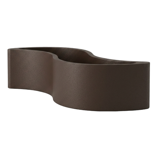 Giò Colonna Romanon suunnittelema käytännöllinen ja tyylikäs WAVE design Kasviruukku - Penkki Ruskea Moka Brown värillä.