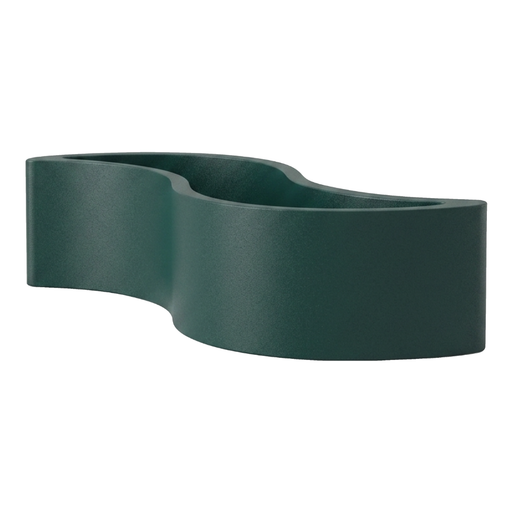 Giò Colonna Romanon suunnittelema käytännöllinen ja tyylikäs WAVE design Kasviruukku - Penkki Vihreä Pine Green värillä.