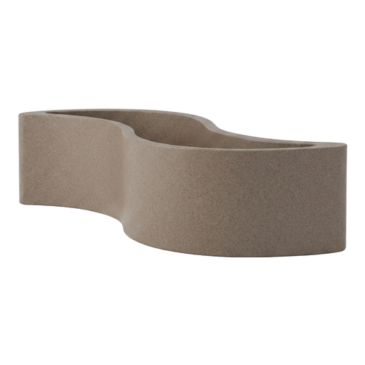 Giò Colonna Romanon suunnittelema käytännöllinen ja tyylikäs WAVE design Kasviruukku - Penkki Ruskea Sahara Sand värillä