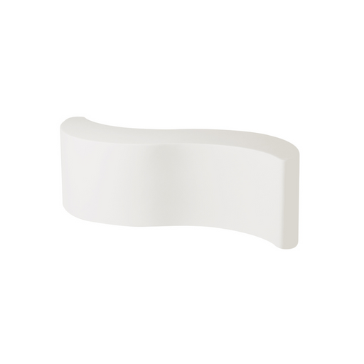 Giò Colonna Romanon suunnittelema käytännöllinen ja tyylikäs WAVE design Penkki / Kasviruukku Milky White värillä.