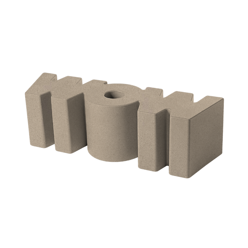 Kazuko Okamoton suunnittelema hauska WOW Penkki Beige Almond Beige