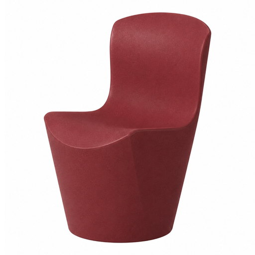 Guglielmo Berchiccin suunnittelema kaunislinjainen ZOE design tuoli Punainen Hibiscus Red värillä.