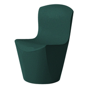 Guglielmo Berchiccin suunnittelema kaunislinjainen ZOE design tuoli Vihreä Pine Green värillä.