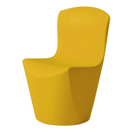 Guglielmo Berchiccin suunnittelema kaunislinjainen ZOE design tuoli Saffron Yellow värillä.